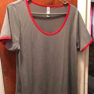 Lularoe outfit new perfect t euc red tc leggings